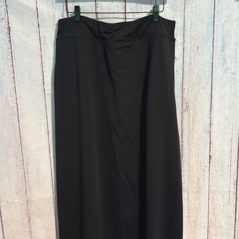 NWT HALARA High Waisted Decorative Buckle Split 2-in-1 Maxi Casual Skirt - Picture 12 of 13